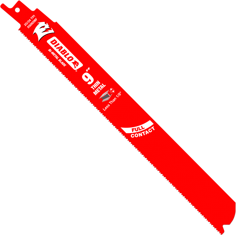 Diablo Steel Demon 20/24 Tpi Reciprocating Saw Blade - Sawzall Blades For Trees (1000x1000), Png Download