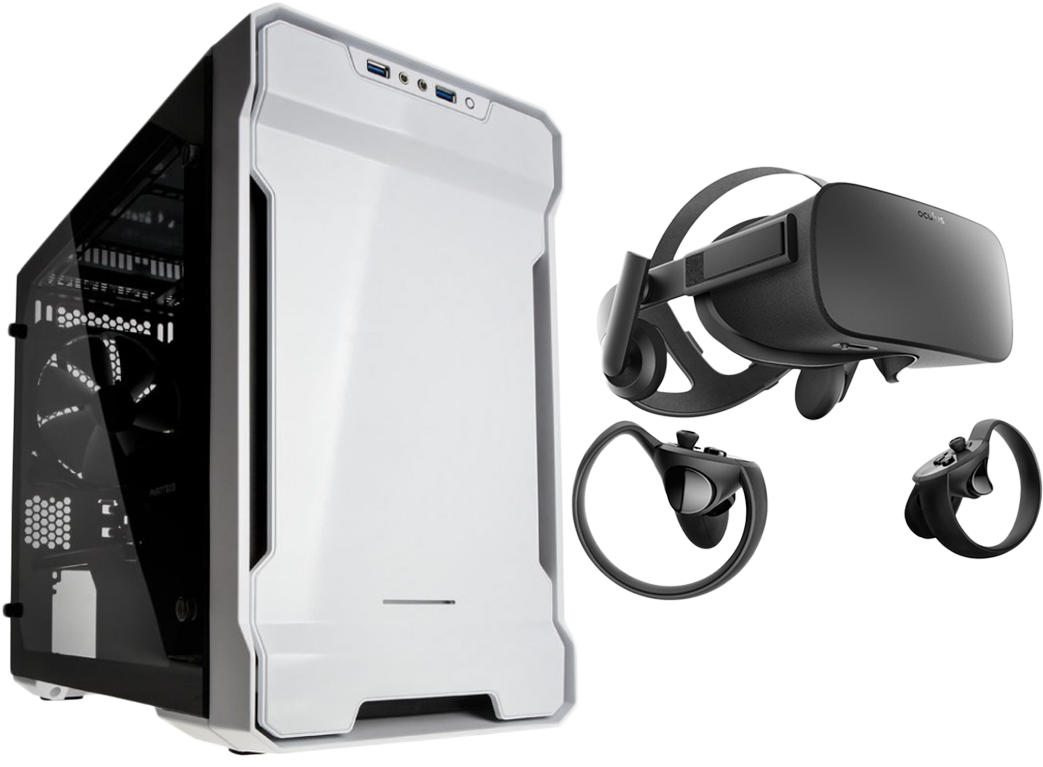 Hst Evolv White I5 8500 8gb 1060 Itx Hydro Oculus Vr - Vr Pc (1114x1114), Png Download