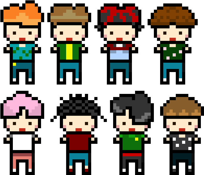 Exo - Depixelizing Pixel Art (710x600), Png Download