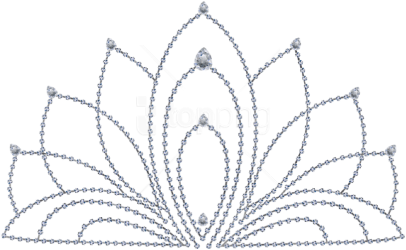 Diamond Tiara Png - Диадема Шаблон (850x540), Png Download
