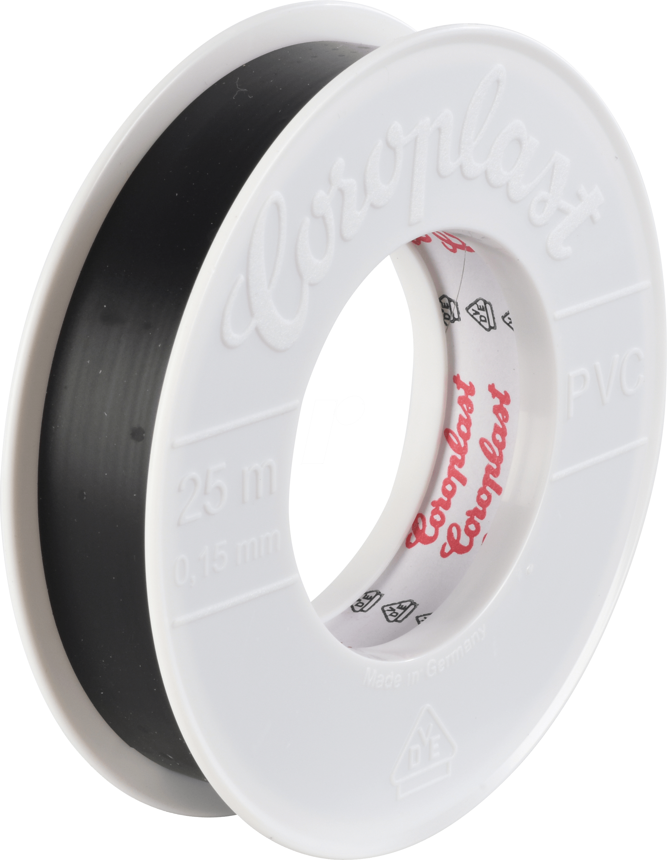 Vde Electrical Insulation Tape, 25 M, 19 Mm, Black - Bangle (2324x2999), Png Download