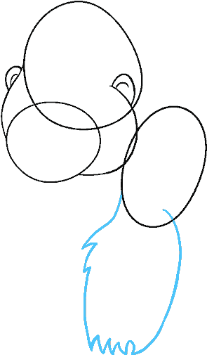 How To Draw Cartoon Gorilla - Line Art (678x600), Png Download
