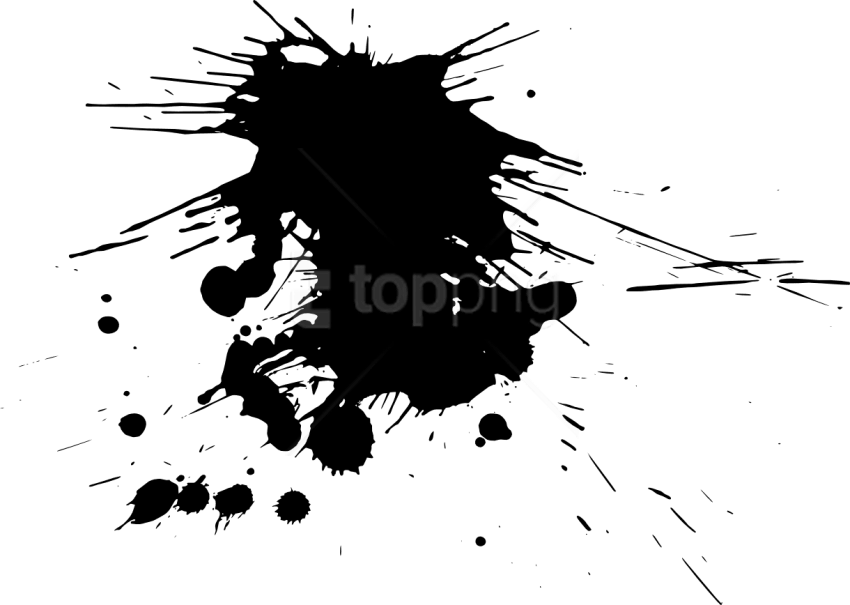Free Png Dirt Splatter Png Png Image With Transparent - Paint Splatter 5 Png (850x605), Png Download