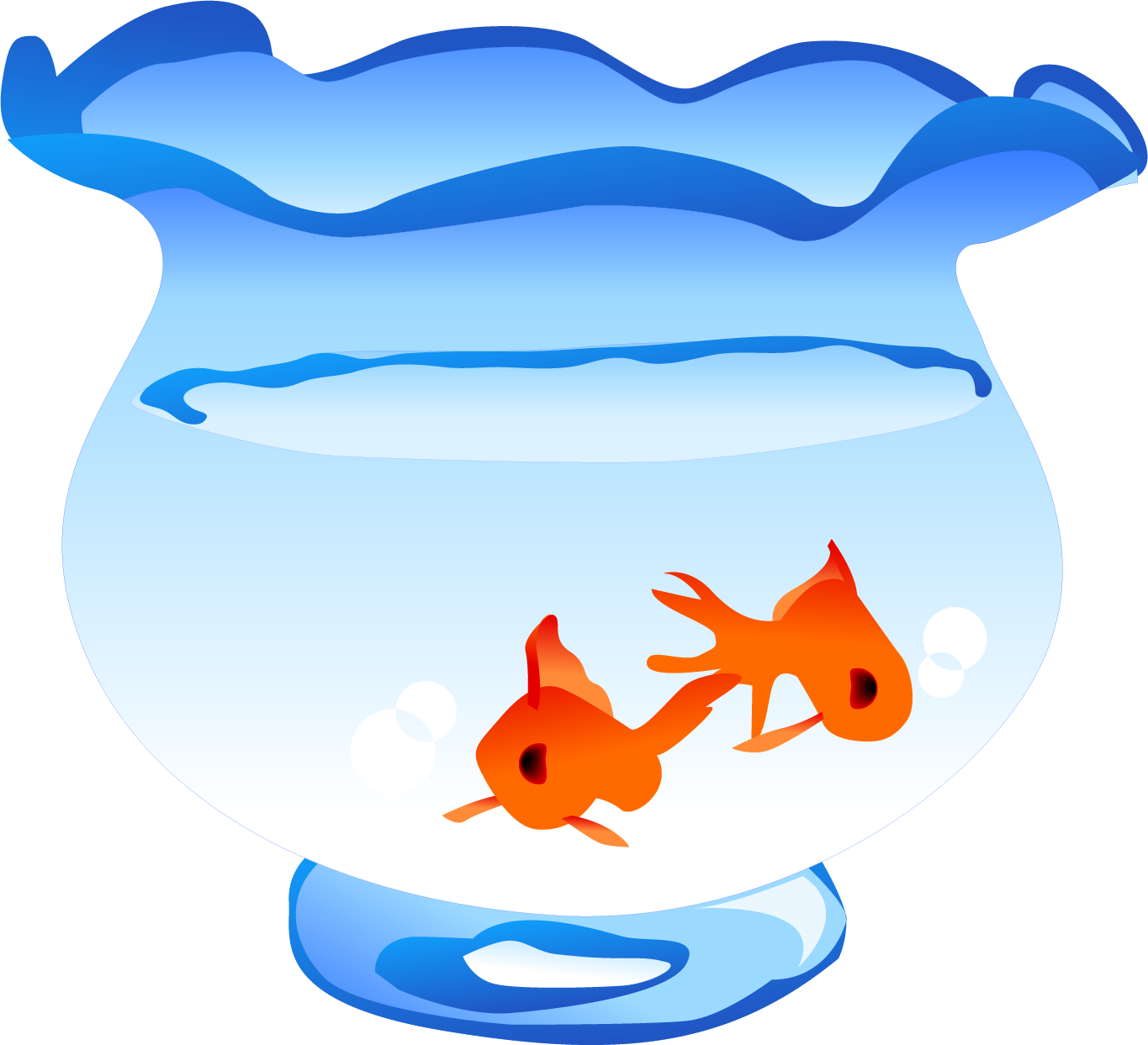 Aquarium Goldfish - Fish Tank Png Transparent Vector (1365x1243), Png Download