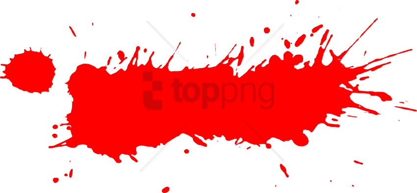 Free Png Download Red Paint Splash Png Png Images Background - Red Paint Splatter Png (850x394), Png Download