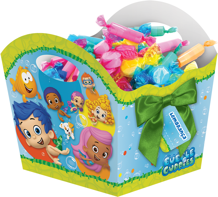 Cachepot Bubble Guppies - Rosa Decoração Galinha Pintadinha (990x990), Png Download