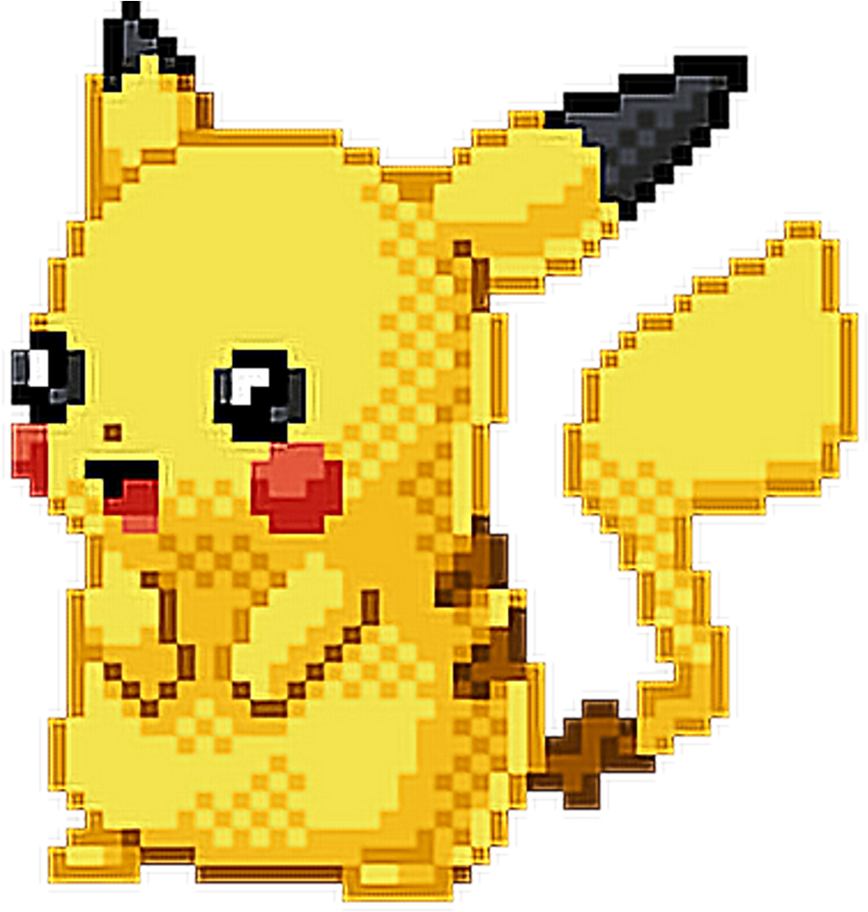 #pokemon #pikachu #pixel #art #pixelated #cute #adorable - Draw Pikachu Pix...