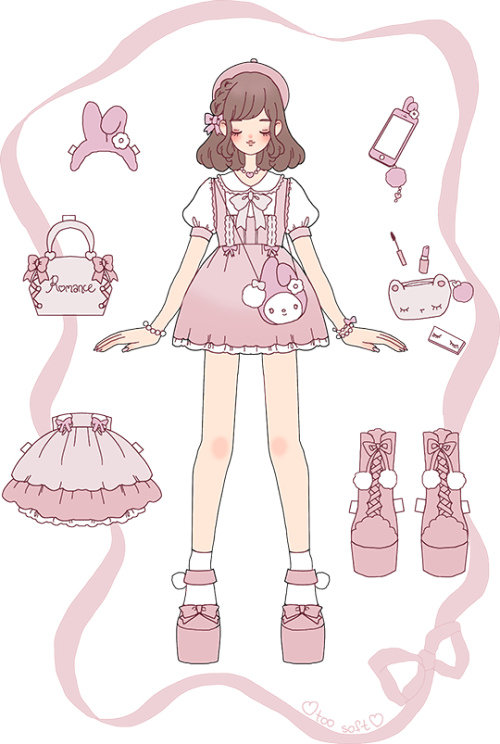 Kawaii Artists On Tumblr Gyaru Liz Lisa Kawaii Fashion - Cartoon (500x744), Png Download