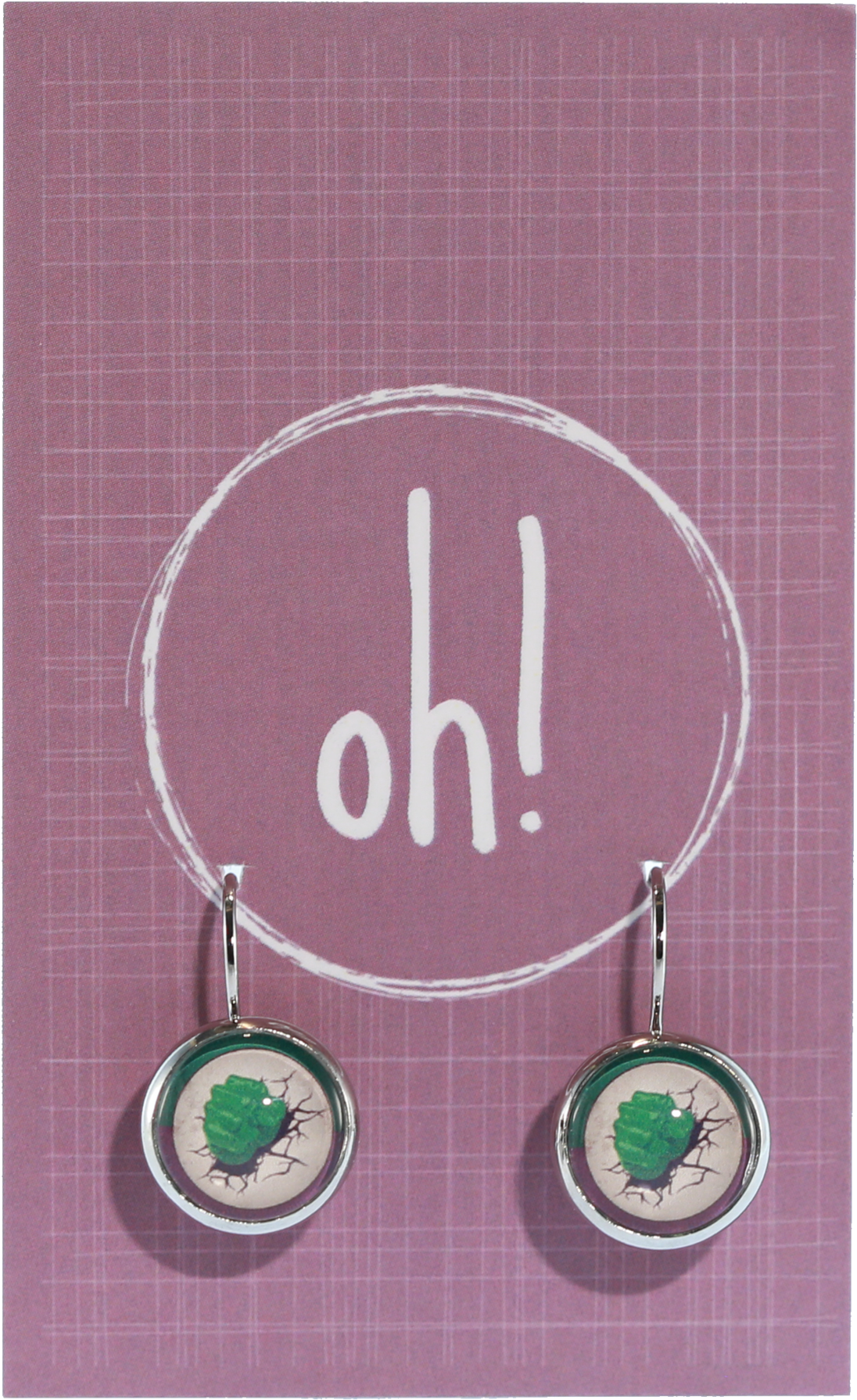 The Hulk Earrings - Earrings (2048x2048), Png Download