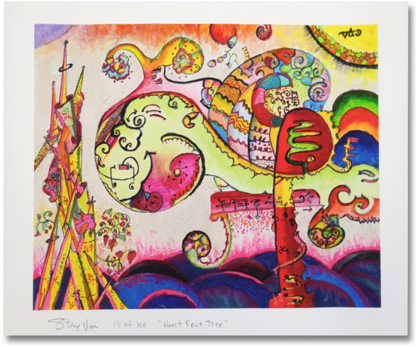 Heart Fruit Tree Art Print - Motif (600x600), Png Download