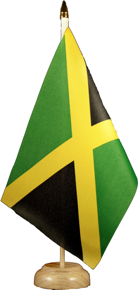 Jamaica Table Flag - Triangle (1500x1176), Png Download