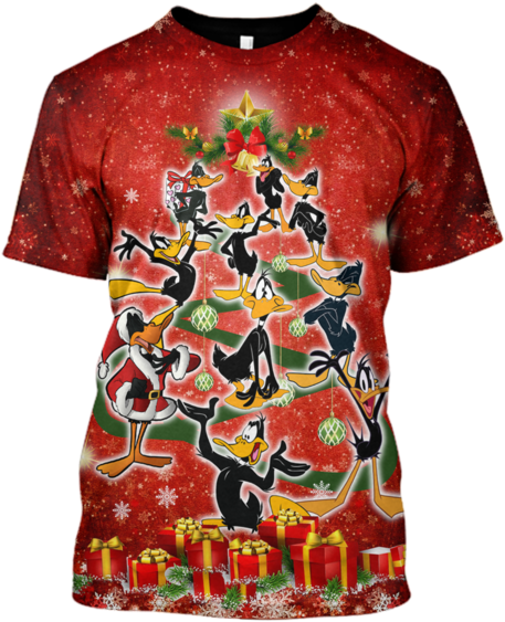 3d Daffy Duck Tshirt - T-shirt (600x599), Png Download