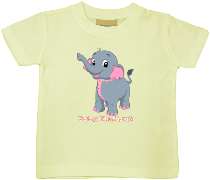 Baby Elephant Baby/ Toddler T-shirt - Elephant (680x680), Png Download