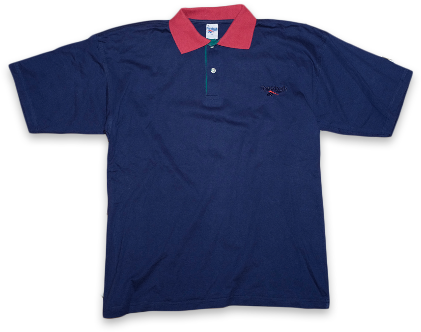 Vintage Reebok Polo Xlarge - Polo Shirt (900x900), Png Download