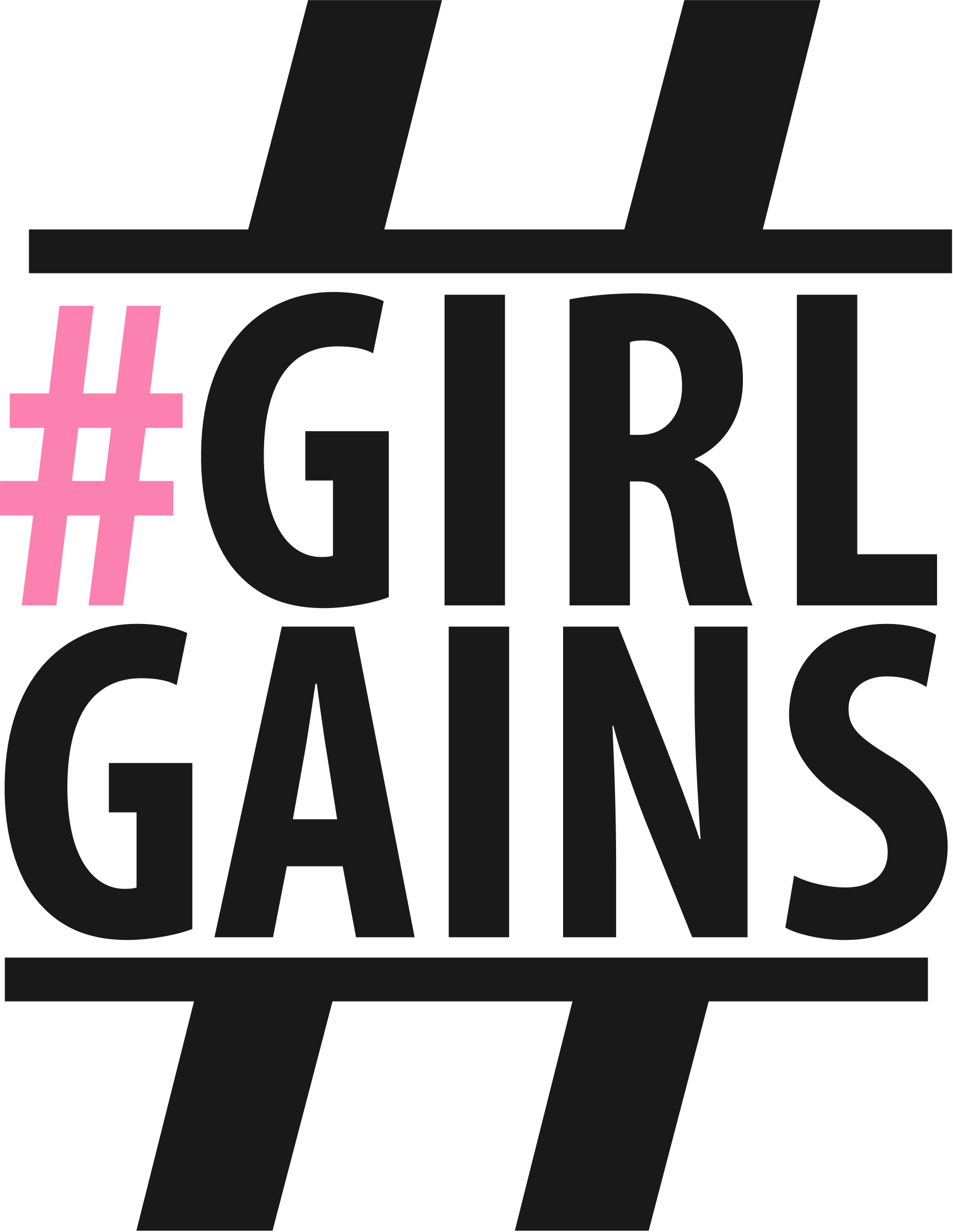 #girlgains - Lady Gains (1728x2235), Png Download
