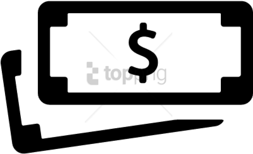 Free Png Download Dollar Bills Symbol Png Images Background - Portable Network Graphics (850x520), Png Download