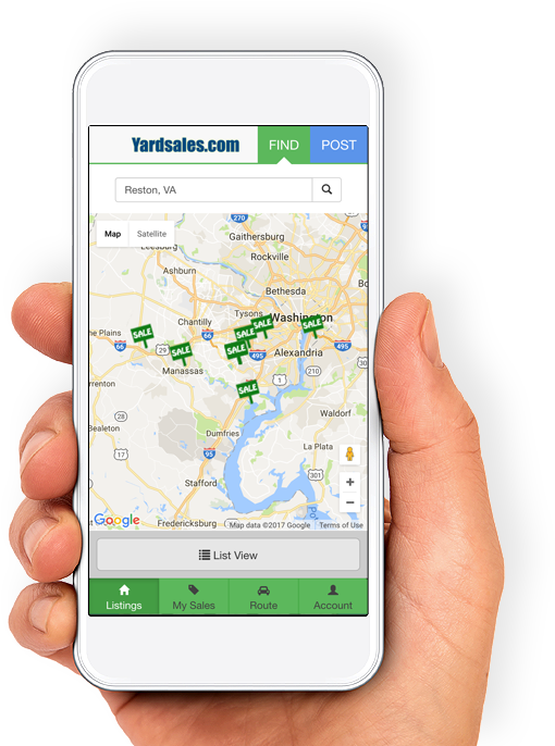 Search For Yard Sales On Your Phone - Mobile App (526x709), Png Download