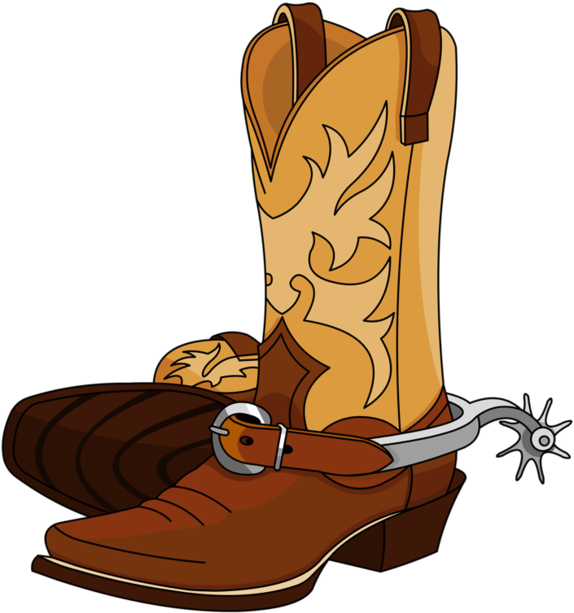 Page 11 Old Cowboy Boots, Cowboy Hats, Country Dance, - Cartoon Cowboy Boot Transparent (600x651), Png Download