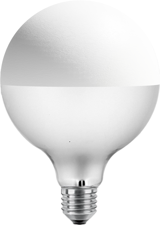 Bright White - Incandescent Light Bulb (1000x1559), Png Download
