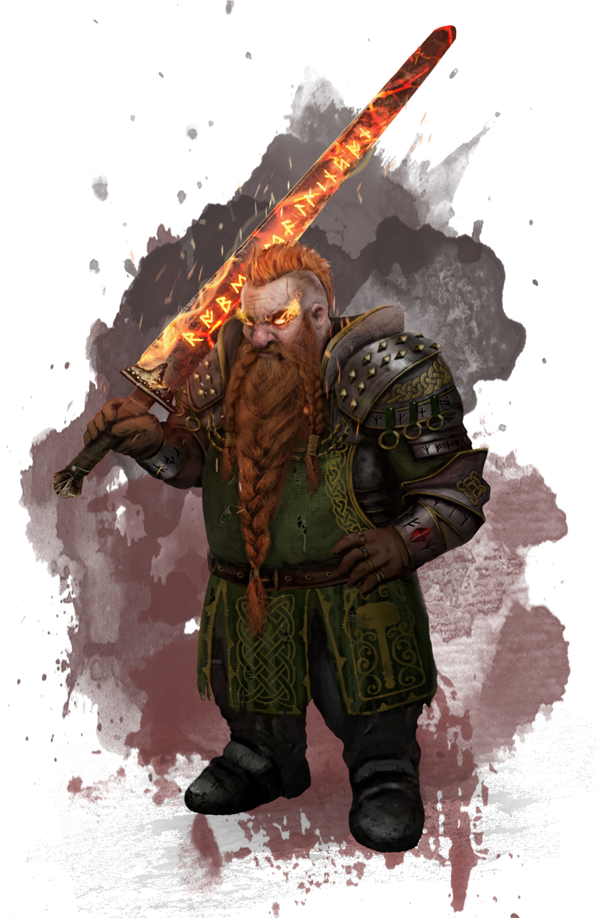 Encali Dwarves Have A General Distrust Of Anyone Who - Dwarf Forge Domain Cleric (1227x1863), Png Download