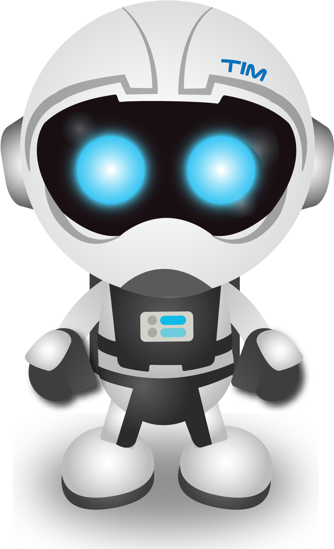 Moves A Short Distance Forward On The Air Or Ground - Robot (1146x1793), Png Download