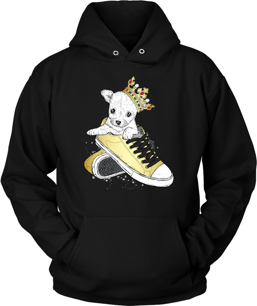 Load Image Into Gallery Viewer, Cute Puppy King Hoodie - Shirt (1024x1024), Png Download
