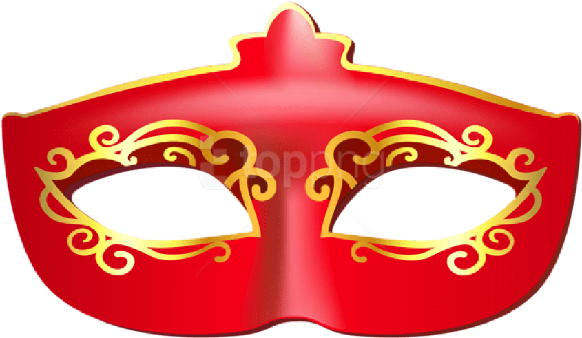 Download Red Carnival Mask Clipart Png Photo - Portable Network Graphics (850x499), Png Download