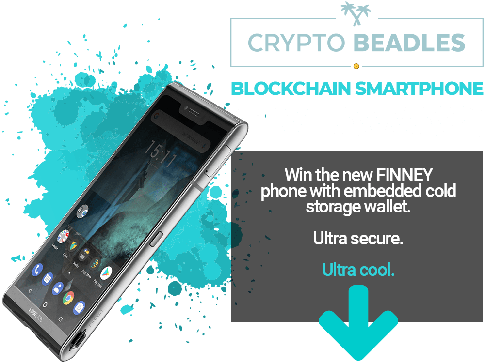 Cryptobeadles Holding A Finney ™ Phone Giveaway - Feature Phone (1000x750), Png Download