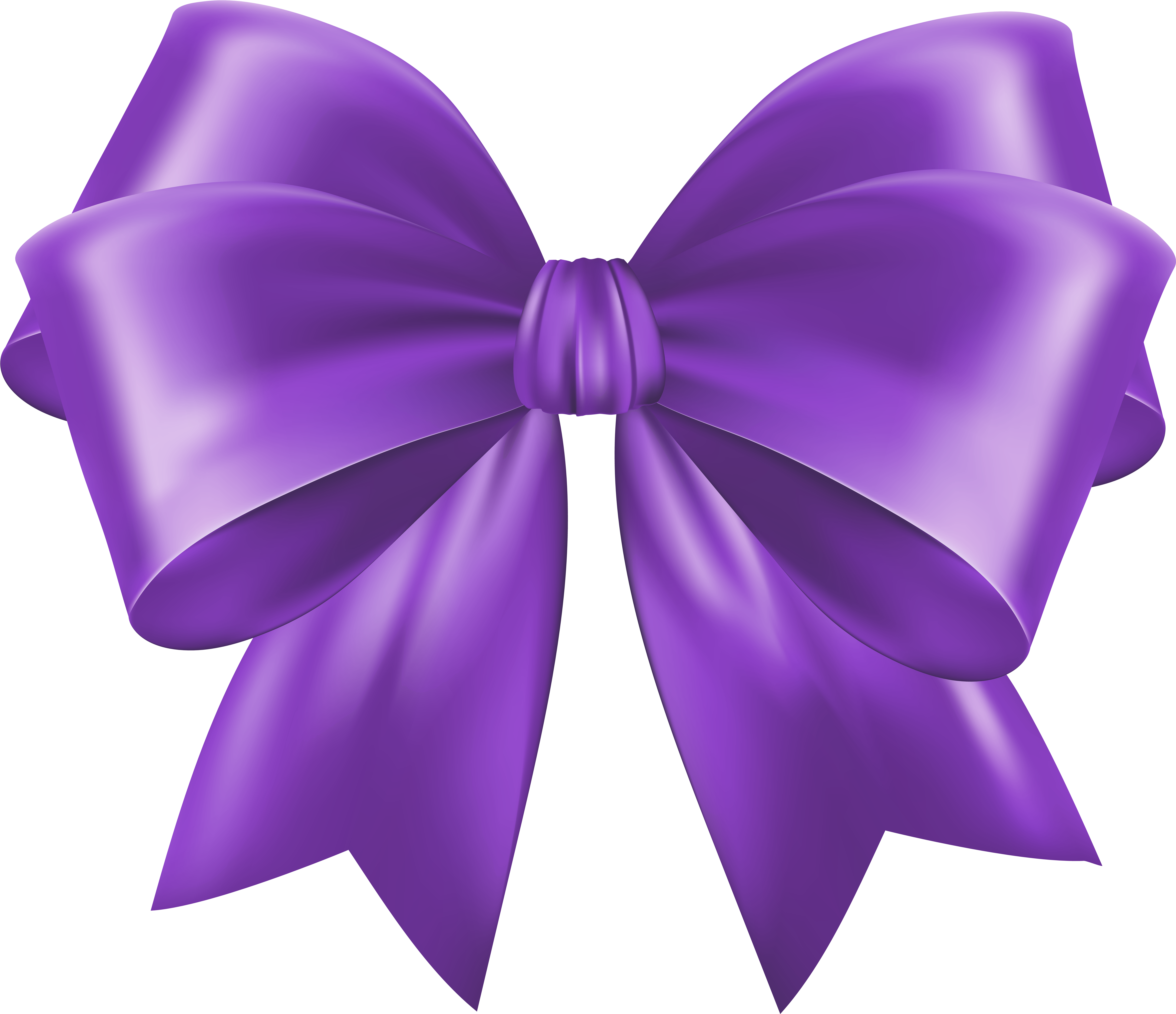 Bow Purple Clip Art Deco Image (8000x6914), Png Download
