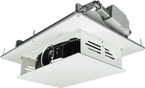 Pure Theatre In Ceiling Projector - Small Projector Ceiling Lift (750x499), Png Download