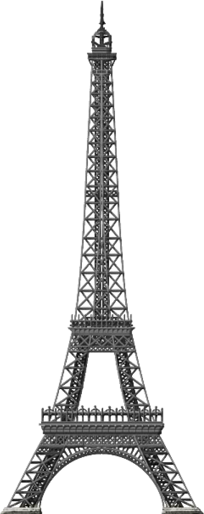 Eiffel Tower - Torre Eiffel Lady Bug (400x1033), Png Download
