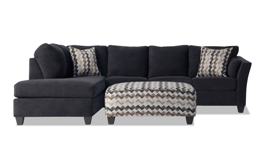 Virgo 3 Piece Right Arm Facing Sectional - Bobs Furniture Virgo Sectional (850x534), Png Download