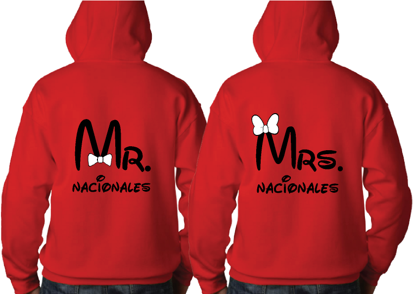 Mr Mrs Mickey Mouse Tie Bow Minnie Mouse Head Last - Hoodie (1014x697), Png Download