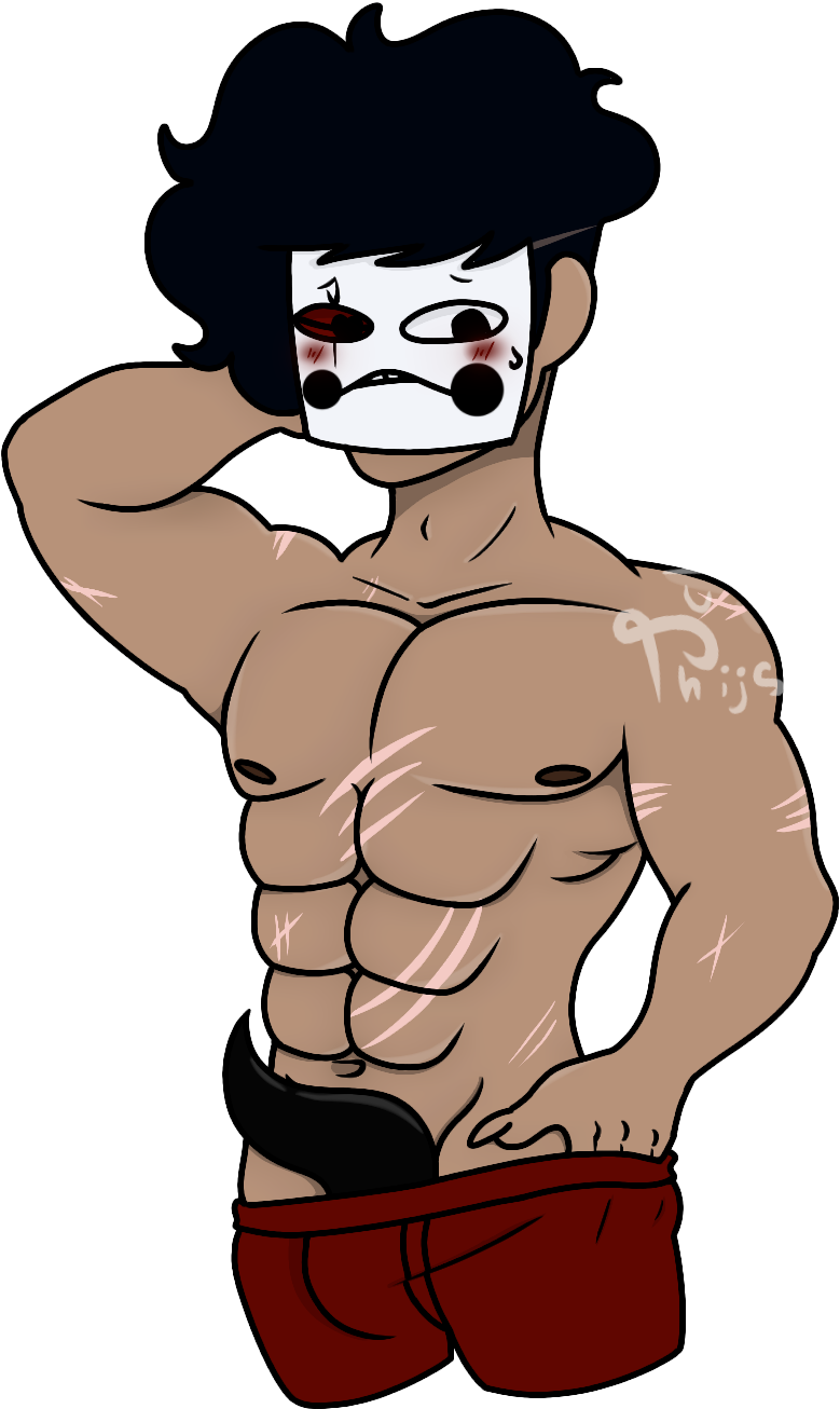 Muscular Boi - Cartoon (1087x1330), Png Download