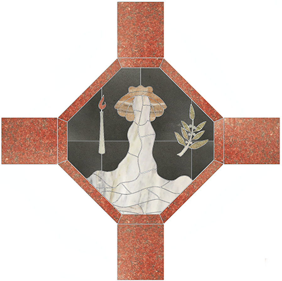 Mosaic Baptism - Motif (897x894), Png Download