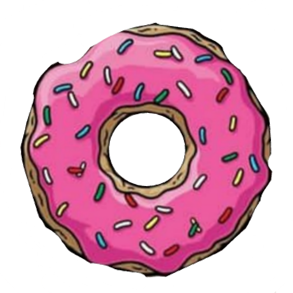 #donut #emoji #tumblr #donas #dona #donuts - Printable Laptop Stickers (1024x1024), Png Download