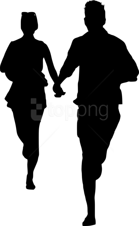 Free Png Couple Silhouette Png Images Transparent - Couple Silhouette With Transparent Background (481x782), Png Download