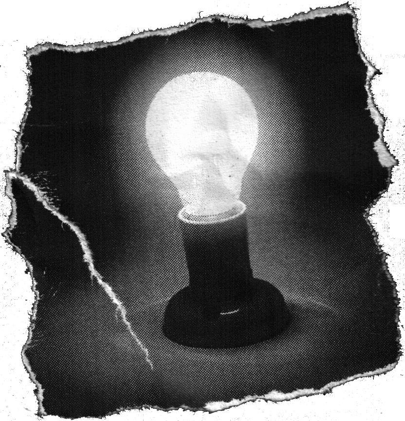 A Bright Idea - Monochrome (832x864), Png Download