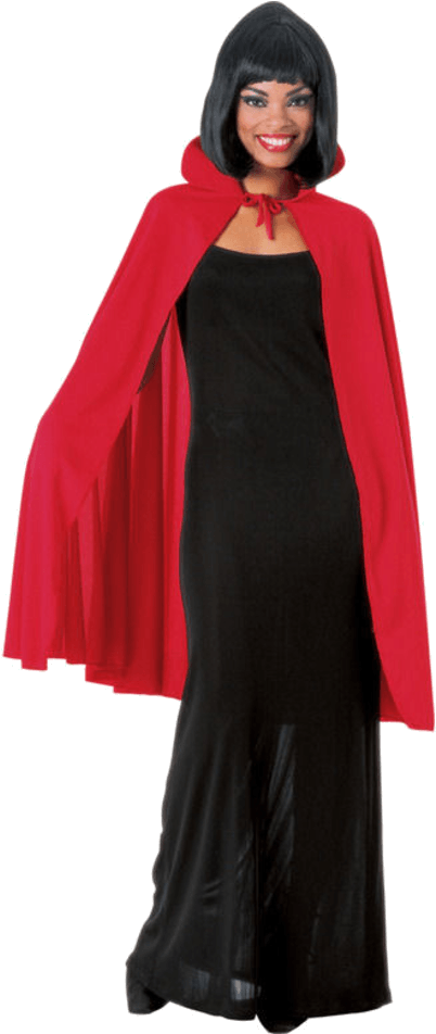 Red 45” Fabric Cape - Disfraz De Dracula Adulto (600x951), Png Download