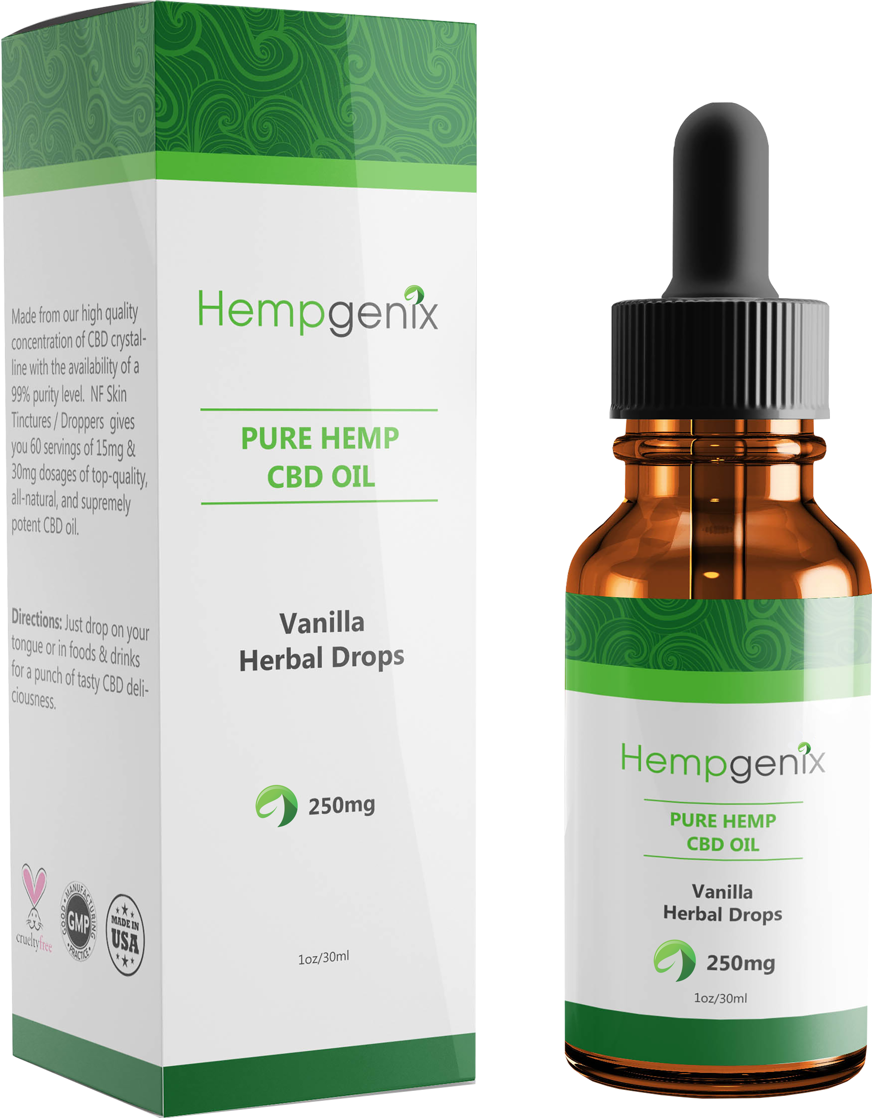 Hemp Genix Cbd Oil (3268x4006), Png Download