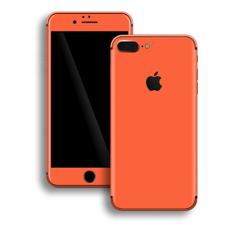 Iphone 8 Plus Glossy Coral Skin - Iphone 8 Plus Skin (740x740), Png Download