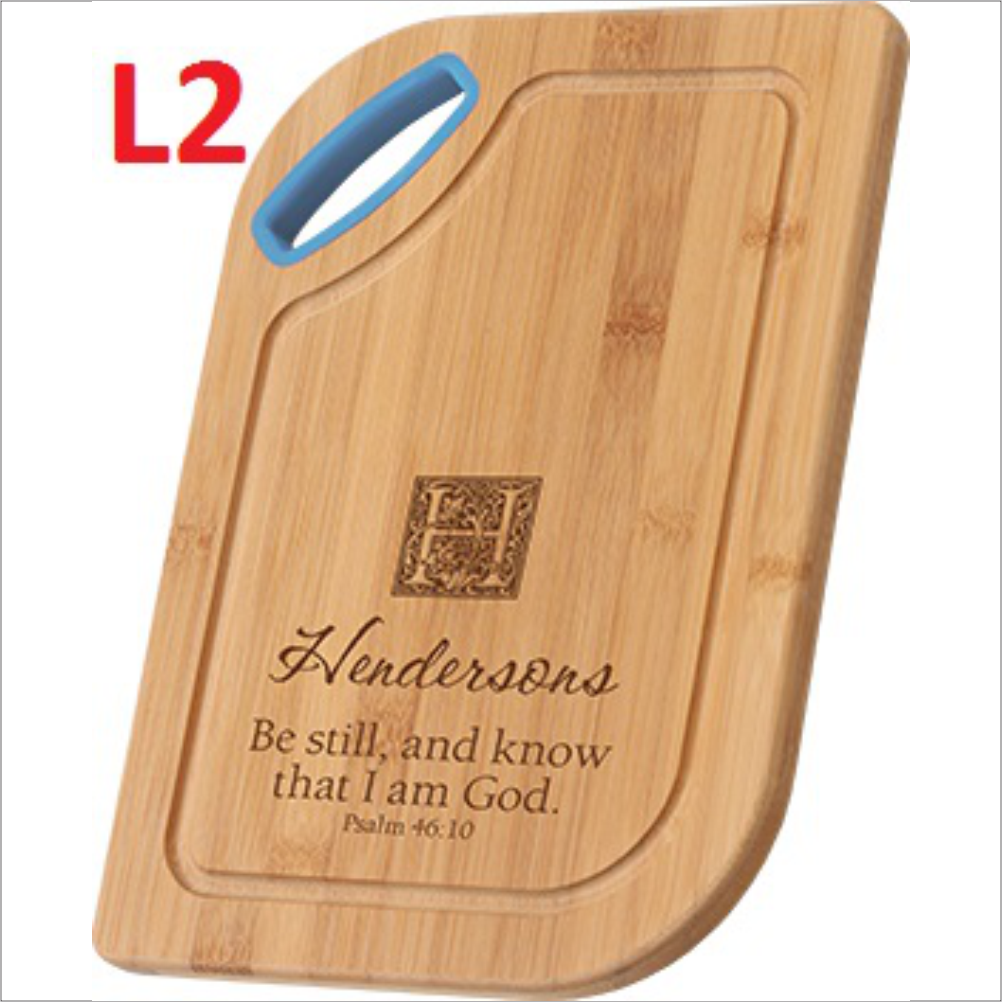 Bamboo Cutting Board With Silicone Handle - Plywood (1002x1002), Png Download