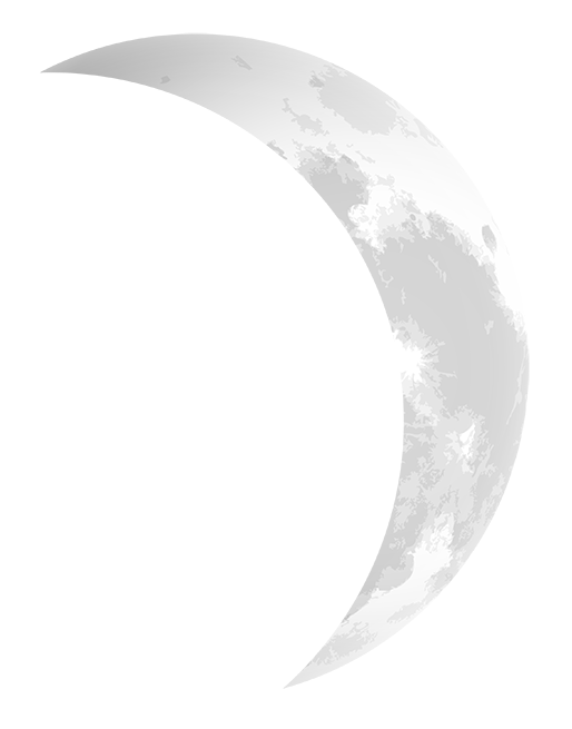 600 X 662 17 - Waxing Crescent Moon (600x662), Png Download