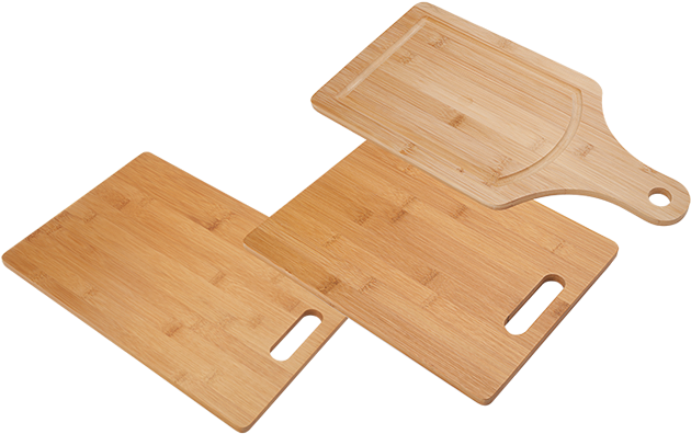 Bh0045 3pc Bamboo Cutting Board Set - Plywood (700x700), Png Download