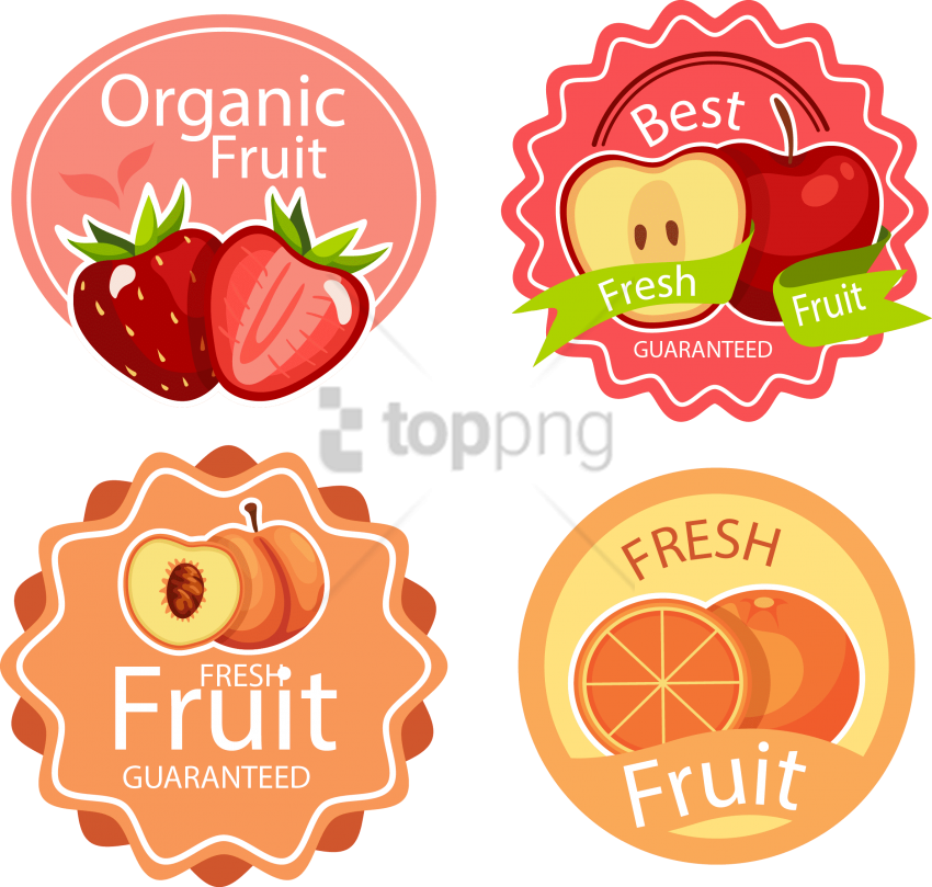 Free Png Fruit Sticker Png Image With Transparent Background - Sticker (850x809), Png Download