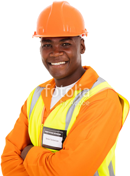 Safety-worker - Hard Hat (539x589), Png Download
