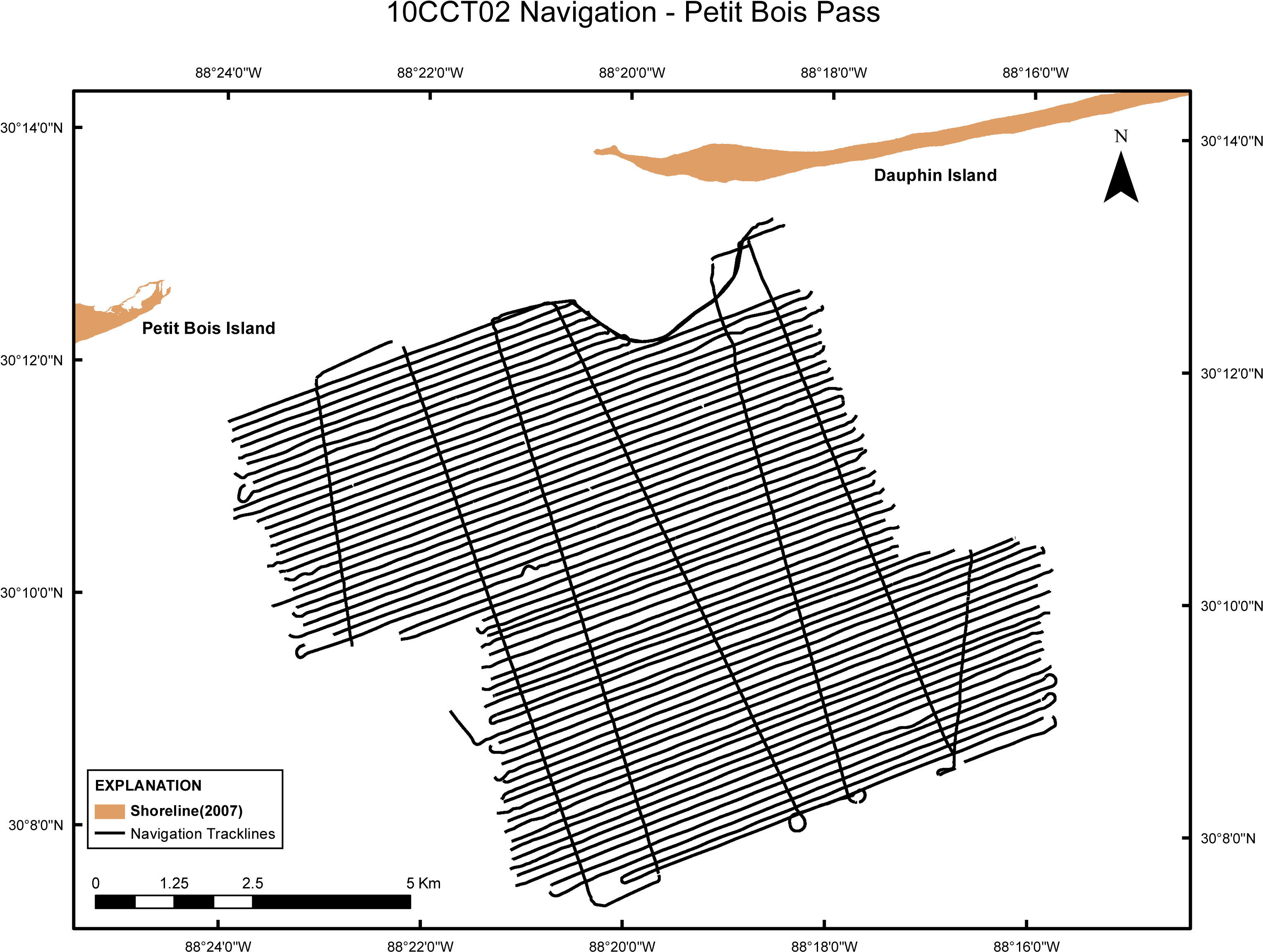 Trackline Map For Side Scan Sonar And Swath Bathymetry - Diagram (3149x2351), Png Download