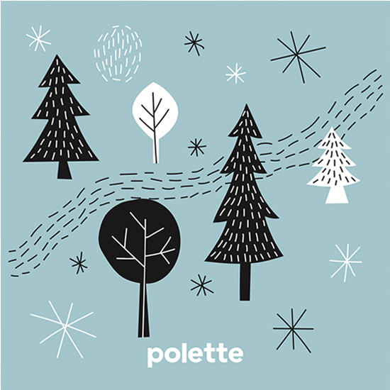 Snowy Forest Front View - Illustration (1040x645), Png Download