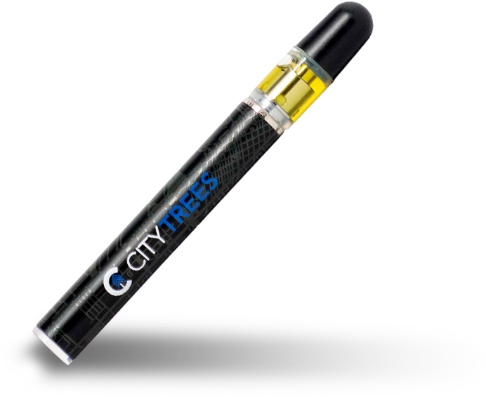 All In One Disposable Distillate Vape Pen 300mg - City Trees Disposable Vape Pen (800x680), Png Download