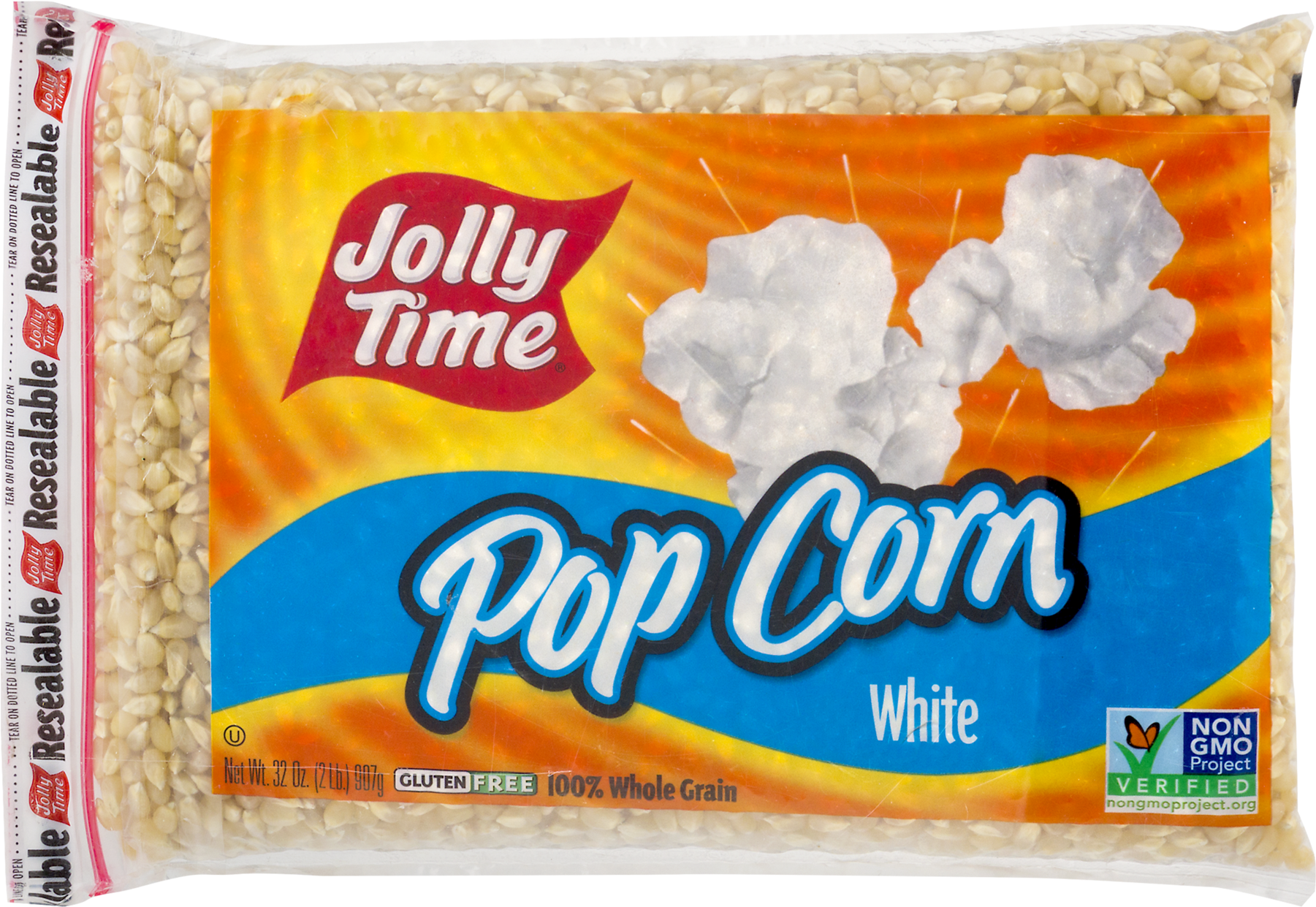 Jolly Time Popcorn Kernels, White, 32 Oz - Jolly Time Popcorn (1800x1800), Png Download